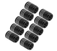 Tbest Coupage de Soupape de Tige de Pneu Skull Modèle Universal Fit Couvoirs de Roue en Alliage de Zinc Durable pour Voitures SUVS TRUCKS MOTO (BLACK)