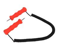 Tbest Couteau à Glace en Acier Inoxydable avec Poignée Ergonomique en ABS | Poinçons à glace pour le patinage, le ski, la pêche, équipement de survie en plein air en hiver, outils à prise sécurisée