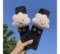 Tbest Couvercle de Ceinture de Selle de Selle de sécurité Coussin de Ceinture de sécurité de Voiture Coussin de Ceinture de sécurité avec des Formes Animales Mignonnes pour le Confort de (nuage)