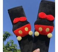Tbest Couvercle de Ceinture de Selle de Selle de sécurité Coussin de Ceinture de sécurité de Voiture Coussin de Ceinture de sécurité avec des Formes Animales Mignonnes pour le Confort de (rouge)