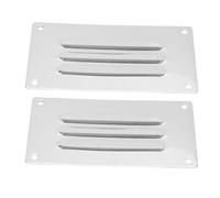 Tbest Couvercle DE Grille en Acier Inoxydable Poli pour Miroir D'ÉVENT À PERSES ESTAMPILLÉES Rectangle Yachts Marine