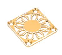 Tbest Couvercle Universel de Ventilateur de Refroidissement Rc, 30x30mm, en Alliage d'aluminium pour Moteur Esc, Dissipateur Thermique, Noir, Léger, usiné Cnc (GOLD)