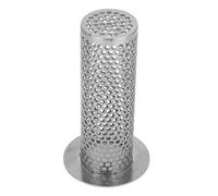 Tbest Crépine d'évier en Acier Inoxydable de 4,2 Pouces, Protecteur de Canalisation pour Cuisine et Salle de Bain, Prévention des Obstructions des Cheveux, Siphon de Sol Antirouille avec Conception