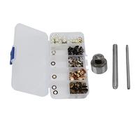 Tbest Crochets à Lacets en Laiton 8mm avec Outils d'installation Boucles de Dentelle de Botte en Forme de U pour la Randonnée, le Camping, le Bricolage (8 millimètres)