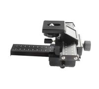 Tbest Curseur de Rail de Mise au Point Macro 4 Voies en Alliage D'aluminium de qualité Supérieure pour Prise de Vue en Gros Plan avec Double Règle Précise pour la Photographie et Les