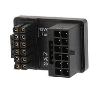 Tbest D Carte AGhics Carte AGhics Coudée à 180 Degrés Contor d'angle de Rotation en U, ATX 16 Broches M à 16 Broches Fem Angle de 180 Degrés A 12 V PCIe5.0 WR GPU Contor d'angle de