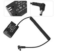 Tbest DC vers LPE6N Batterie Factice de Décodeur Complet Alimentation Externe Professionnelle avec Plusieurs Protections pour Appareils Photo 7D 7D2 90D 80D 70D Plastique Noir 1