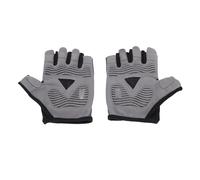 Tbest de Cyclisme Anti-Chocs Antidérapant, élastique Gris avec Une visibilité de Nuit Réfléchissante pour Vélo de Vélo de Route, Conception de Montagne Facile/Désactivée et Paume Ventilée (L)