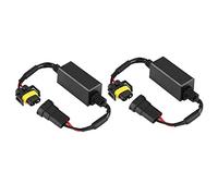 Tbest Décodeur de Phare LED H8 H9 H11, Anti-scintillement, Annuleur D'erreur CANBUS, Solution de Problèmes pour Mercedes Elantra, Noir, 2 Pièces