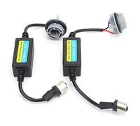 Tbest Décodeur LED Canbus 1156, Ampoule sans Erreur, 2 Pièces, Annuleur de Résistance Anti-scintillement pour Voiture avec Lampe Halogène D'origine ABS 12V 5W