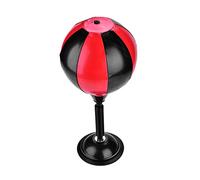 Tbest Desktop Punch Bag with Suction Base | Matériau PU durable, toucher doux, ressort à rebond rapide, utilisation à la maison ou au bureau