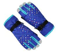 Tbest d'hiver, de Neige Coupe Vent Antidérapants Doublure en Peluche Coupe Ajustée en Polyester Respirant pour Ski Cyclisme Conduite par Temps Froid (Blue)