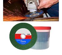 Tbest Disque de Coupe de 107 Mm, 50 Pièces pour Meuleuse d'angle, une Meule en Corindon Marron avec une épaisseur de 1,2 Mm et un Arbre de 16, Roues à Impact en Acier Inoxydable pour Carrelage en