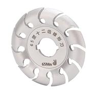 Tbest Disque de Façonnage de Meuleuse d'angle à 12 Dents en Acier Inoxydable, pour Bois, Caoutchouc, Sculpture en or, Façonnage Fin, Rabotage, Gravure, Accessoires de Meuleuse d'angle (SILVER)