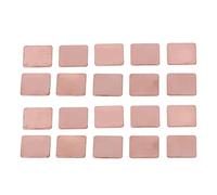Tbest Dissipateurs Thermiques, 20 Pièces Cale de Dissipateur Thermique en Cuivre Rouge Carte Graphique pour Ordinateur Portable Feuille de Dissipateur de Chaleur CPU GPU Cale de