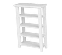 Tbest Dollhouse Display Shelf, Four Layer Wooden Rack | Design écologique, parfait pour maison de poupée 1:12, décor attrayant