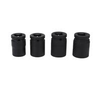 Tbest Douille à Choc Lourde 3/4 Pouce, 21 22 24 27mm | Acier au Chrome-molybdène, écrous de Pneu de Remorque Camion, Compatible clé Pneumatique, Usage Machinerie Agricole