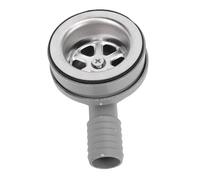 Tbest Drain D'évier Marin de 2,76 Pouces, Filtre à Double Couche en Acier Inoxydable à Angle Droit, Conception Robuste pour Drain D'évier de Cuisine de Yacht de Camping-car avec