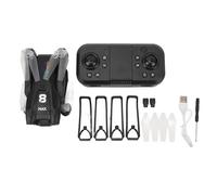 Tbest Drone RC avec Lumière LED HD Double Caméra Zoom 50x évitement d'obstacles Intelligent Détection de gravité Quadrirotor Pliable pour Adultes Enfants Débutants