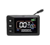 Tbest Écran LCD pour Vélo électrique, Affichage LED, Compteur de Vitesse, Compteur Kilométrique, Boîtier ABS rétroéclairé, Support de Guidon de 22,2 Mm pour Vélo Tout-Terrain