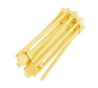 Tbest Égouttoir à Nouilles pour Pâtes Spaghetti, Ustensile de Cuisine Pliable avec Base Antidérapante, Matériau de qualité Alimentaire, Design Peu Encombrant, Jaune Vif (YELLOW)