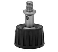 Tbest Embout en Caoutchouc pour Monopode, Base de 37 Mm pour Trépieds | Interface à vis 3/8 pouces, arbre en acier inoxydable durable, conception de texture antidérapante