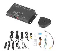 Tbest Enregistreur de Conduite Panoramique DVR 360 ° à 60 ° avec 4 Caméras Remote sans Fil Modification des Véhicules Universels pour Le Camion Bus Van SUV
