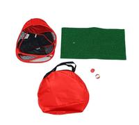 Tbest Ensemble D'entraînement de Déchiquetage en Intérieur, Filet de Déchiquetage Pliable avec Balles de Tapis de Gazon, Goujon de Balle pour L'entraînement à la Pratique du Golf, Les