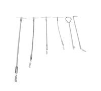 Tbest Ensemble D'extracteur de Crochet D'emballage Flexible Kit D'outils de Retrait D'emballage de Pompe à Valve en Acier Métallique Durable avec Tige en Spirale pour L'entretien et la