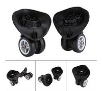 Tbest Ent Wheels,Roues de Remplacement pour Bagages,Roues Robustes pour Bagages Samsonite,Roues Doubles de Remplacement pour Bagages Klein 2Pz PVC Rotella Ricambio per Valigia