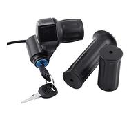 Tbest erateur Velo Elecque, Scooter Wheel Throttle,Pouce Vélo Élecque Accélérateur,Throttle Control Poignée De Guidon Et Câble,12V-99V Poignée TWI pour Scooter Élecque avec Én LED Clé Fpée