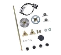 Tbest Essieu Arrière Vivant pour Kart, Ensemble Durable de 29 Pouces | Construction métallique, Compatible avec les VTT 50cc, 70cc et Comprend les composants de chaîne, de pignon et de frein