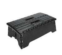 Tbest Étape Pliante-up Tabouret étape Noire échelle Simple Simple pour Les Voyages Enceintes Plus âgées Utilisez des Matériaux Plastiques