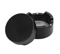 Tbest Étui à Craie de Billard Rond en Alliage d'aluminium, Support Compact et Portable, Accessoires de Piscine pour Joueurs, Noir