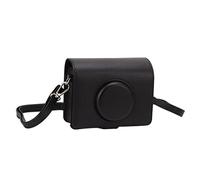 Tbest Étui de protection tendance en cuir PU avec bandoulière pour appareil photo Fuji Mini, design professionnel, portable et fonction amovible pour l'extérieur et l'intérieur, Noir , Décontracté
