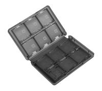 Tbest Étui pour Cartes de Jeu pour 3DS DSL DSI LL 28 Pouces, Boîte de Rangement pour Cartouches en Plastique PP avec Ajustement sécurisé et Emplacements pour Stylet, Design de Voyage Compact (Black)