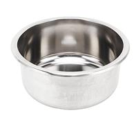 Tbest Évier de Camping-car Rond en Acier Inoxydable, Grande capacité, Résistant à la Rouille, Lavabo à Main pour Cuisine, Yacht, Camping-car, 295x130mm, Trou de Vidange de 40mm,