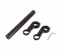 Tbest Extension de Guidon de Vélo Support D'extension de Vélo Support de Montage de Guidon Extenseur de 20 Cm en Alliage D'aluminium Double Base de Montage pour un Serrage