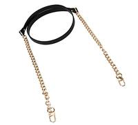 Tbest Fashion Real Leather Sac Belt - Artisanat Exquis et en Permanence pour Les Accessoires à Main de Bricolage Deux Options de Couleur (Black)