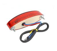 Tbest Feu Arrière de Frein Moteur Ultra Lumineux à 28 LED étanche pour Moto avec 23 LED Rouges 5 Blanches pour ATV LTZ King Quad Runner DR DRZ 650 400 Dual Sport Custom Bike Quads