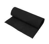 Tbest Feuille de Semelle en Caoutchouc à Chaussures Noir 1,2 Mm Anti-glissement Résistant à la Feuille de Résolution de Caoutchouc pour la Réparation du Fond