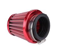 Tbest Filtre à Air 44 Mm Haute Performance, Admission à 360 Degrés, Augmente la Puissance, Réponse de L'accélérateur pour Gy6 150 ATV Quad 4 Go Kart Scooter Cyclomoteur Rouge Bleu Or (rouge)