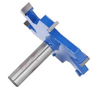 Tbest Fraise à Rainurer de Type 6 T, Mèche de Routeur à Rainurer à Tige Droite de 12mm pour le Travail du Bois, Rabotage des Panneaux de Fibres, contreplaqué, Jeu de Coupe
