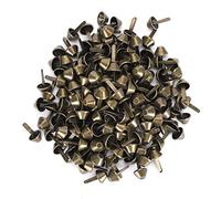 Tbest Ft Collection 200 Pièces Pieds Goujons Antue B Bricolage Cuir Luage Sac à Main Bélier 2Mm Rivet Outils