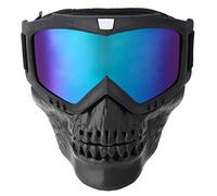 Tbest gafas para casco de moto shark, Verres de masque de moto détachables, lunettes de moto de plein air détachables lunettes de ski Ski Mask Racing Goggles replacement pour femmes et hommes(Coloré)