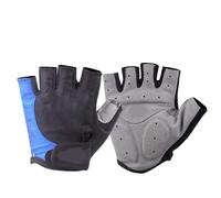 Tbest Gants de Cyclisme Demi-Doigts, Absorbant la Transpiration, évacuant la Transpiration, évacuant l'humidité, avec Coussinet de Paume en Silicone, Trous D'aération pour L'équitation (S)