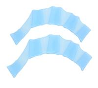 Tbest Gants de Natation Palmés en Forme de Silicone, Conception Hydrodynamique pour Une Natation Plus Rapide, Ajustement Confortable, Gants de Pliables pour Débutants et Adultes (S)