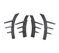 Tbest Garniture de Passage de Roue, Couvre-sourcil de Roue, Protecteur D'aile évasé, Support Adhésif ABS, Ajustement Parfait, Remplacement [marque] avec Protection contre les Débris et (fibre de