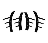 Tbest Garniture de Passage de Roue, Couvre-sourcil de Roue, Protecteur D'aile évasé, Support Adhésif ABS, Ajustement Parfait, Remplacement [marque] avec Protection contre les Débris et (Noir brillant)