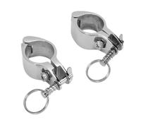 Tbest Glissière de Mâchoire pour Bimini, Charnière Supérieure pour Bimini, Tube Rond 1 3 16 Pouces, Acier Inoxydable 316, Finition Polie Miroir, for Bateaux Yachts Navires
